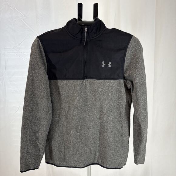 Under Armour Men's Hybrid Sweater Grey And Black Size: S - Picture 1 of 7